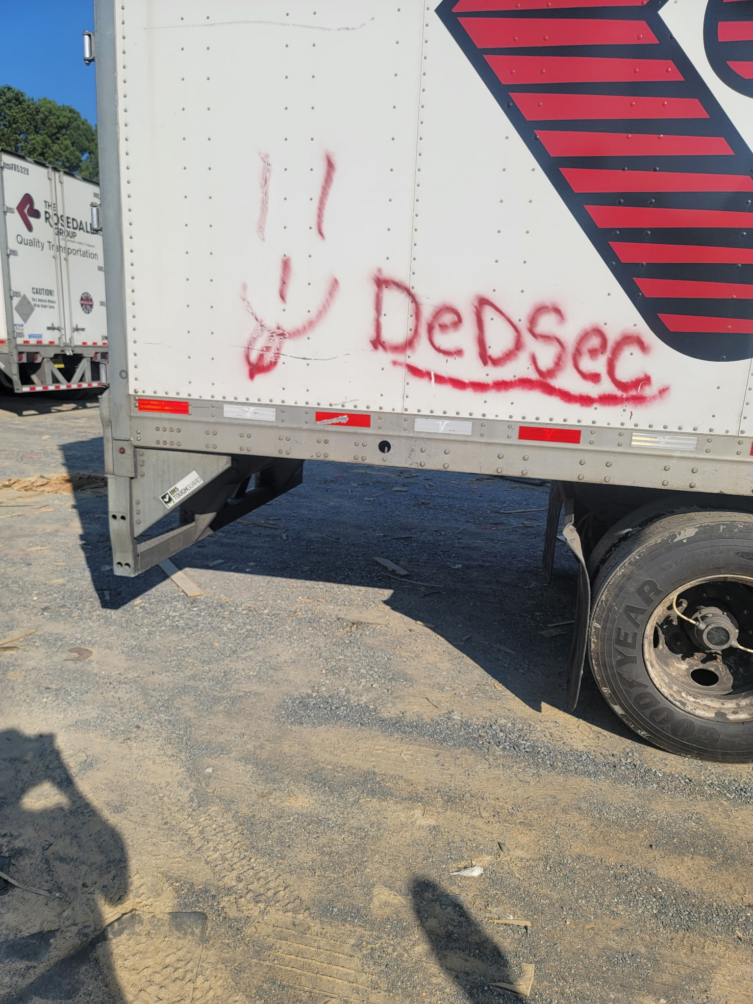 Graffiti before removal