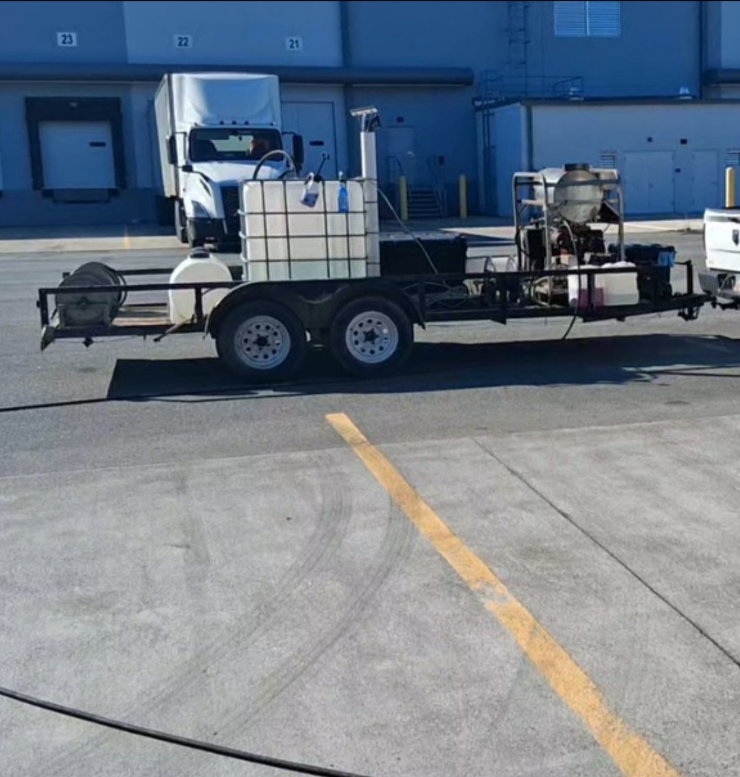 Hot Water Pressure Washing Setup